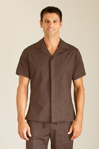 Men's brown housekeeping tunic
