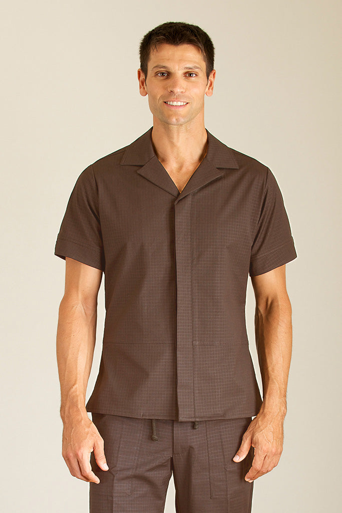 Men's brown housekeeping tunic
