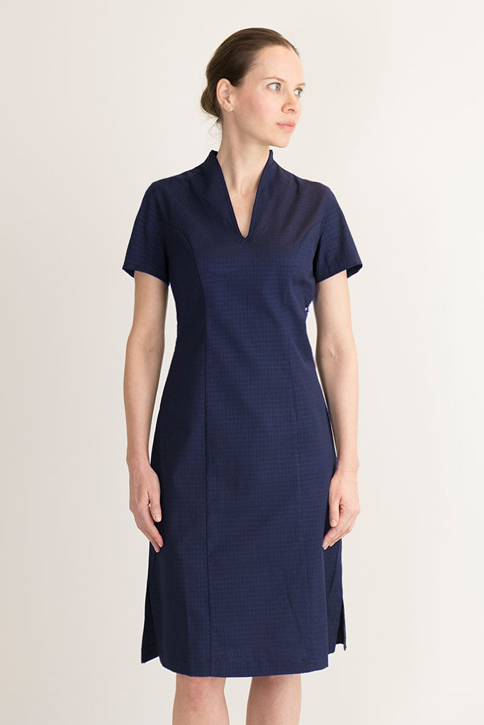 navy blue nurse uniform dress Alitha Dress Navy | Spa and Salon Uniform
