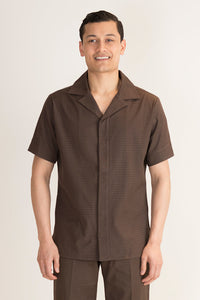 Mens Brown Housekeeping Shirt