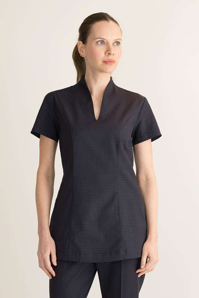 Female Oriental Housekeeping Tunic Black