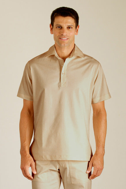 Beige men's uniform for hotels
