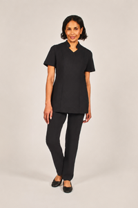 black housekeeping tunic