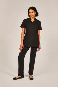 black housekeeping tunic uniform