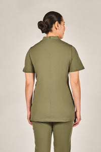 green housekeeping uniform tunic