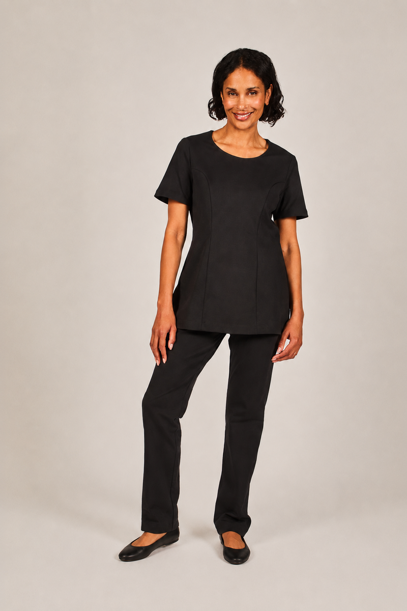 Premium black housekeeping uniform