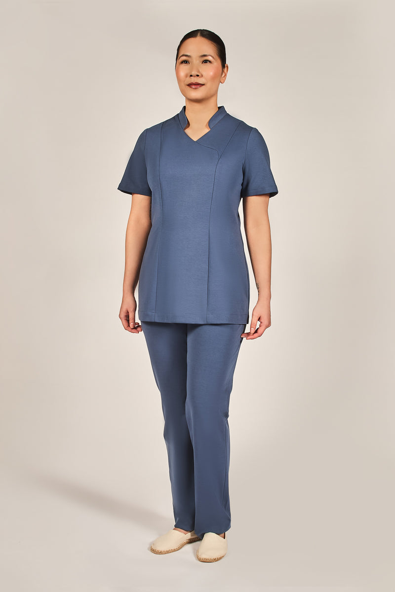 blue housekeeping tunic