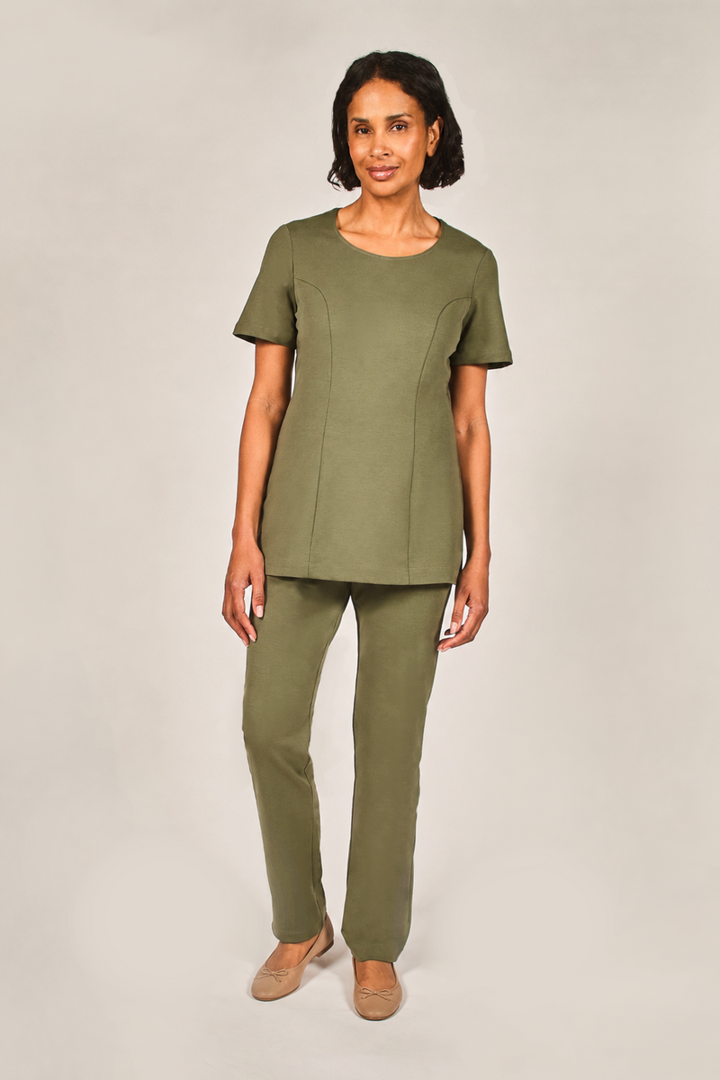 green housekeeping tunic simple