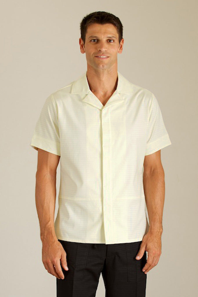 male houskeeper tunic in light colours 