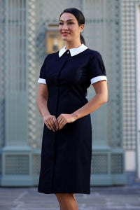 Aster Housekeeping Dress Navy