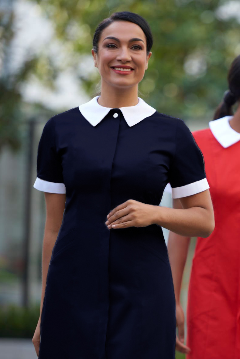 Aster Housekeeping Dress Navy Aster Housekeeping Dress Navy