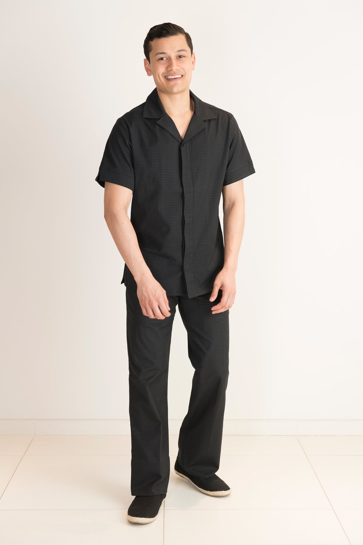 male salon trouser black