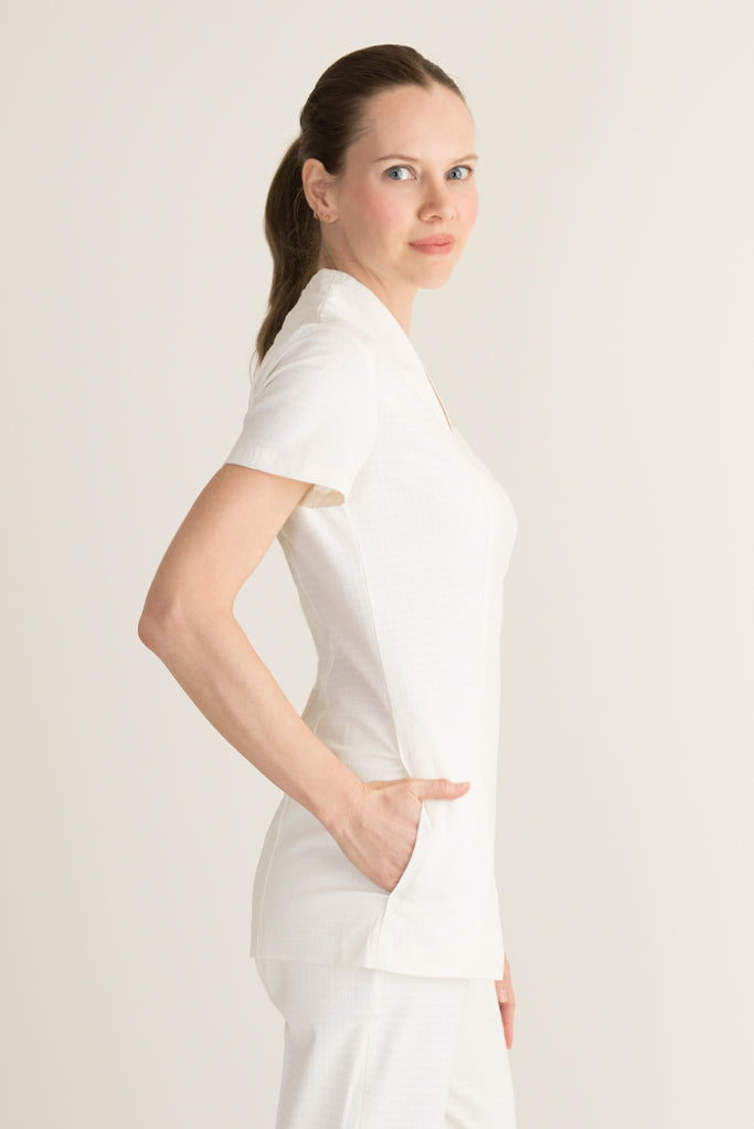 luxury housekeeping tunic cream