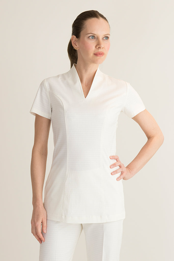 cream housekeeping tunic