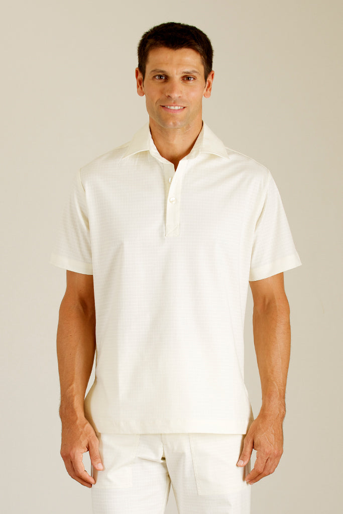 Cream male housekeeping tunic