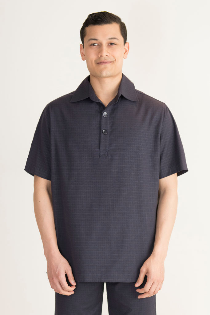 navy male tunic