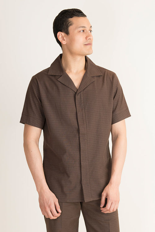 Mens Houskeeping Tunic Brown
