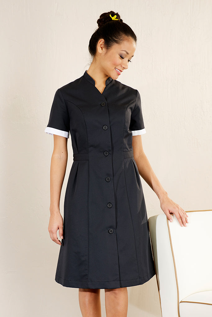 Orchid Housekeeping Dress Black Hotel Uniform Shop Orchid Housekeeping Dress Black Hotel Uniform Shop